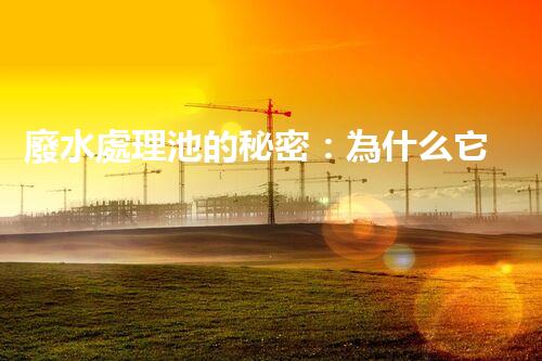廢水處理池的秘密：為什么它能讓廢水變清？